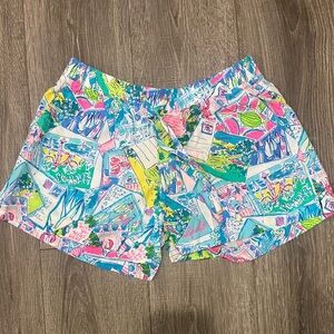 RARE Lilly Pulitzer Katia Shorts- Wish You Were Here